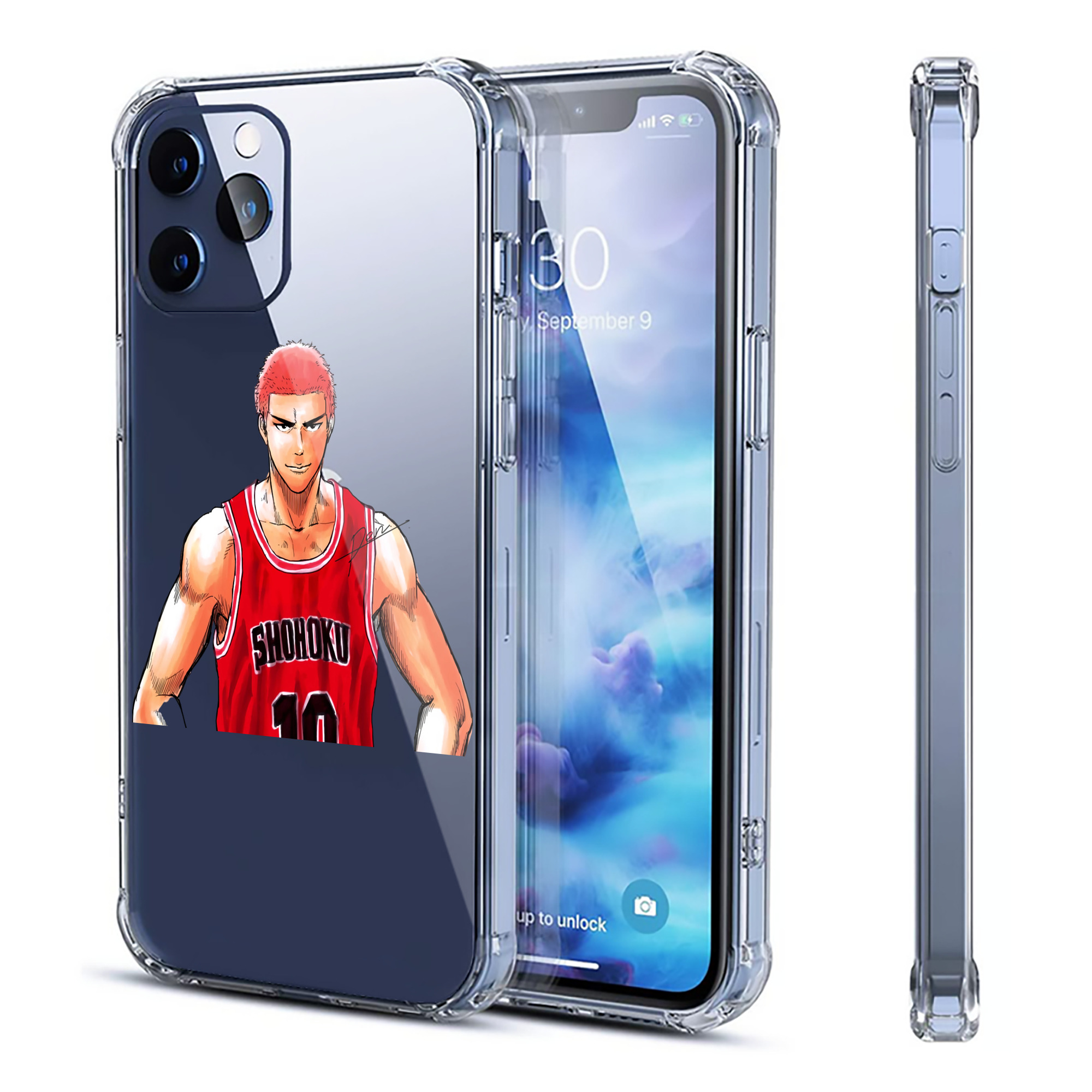 （画像用） SLAM DUNK／スラムダンク 【iPhone 12シリーズ対応】透明スマホケース（クリアソフトケース）